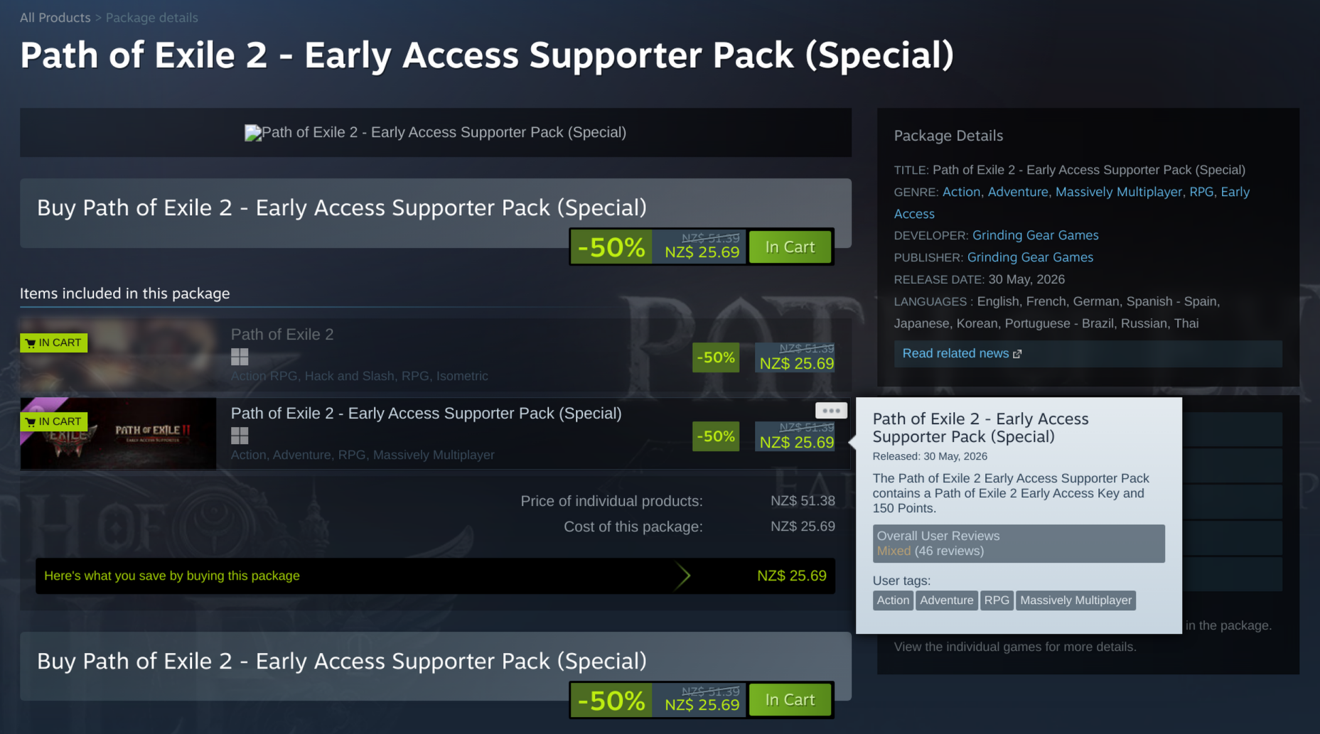 File:PoE2 screenshot of Steam sale 2026.png