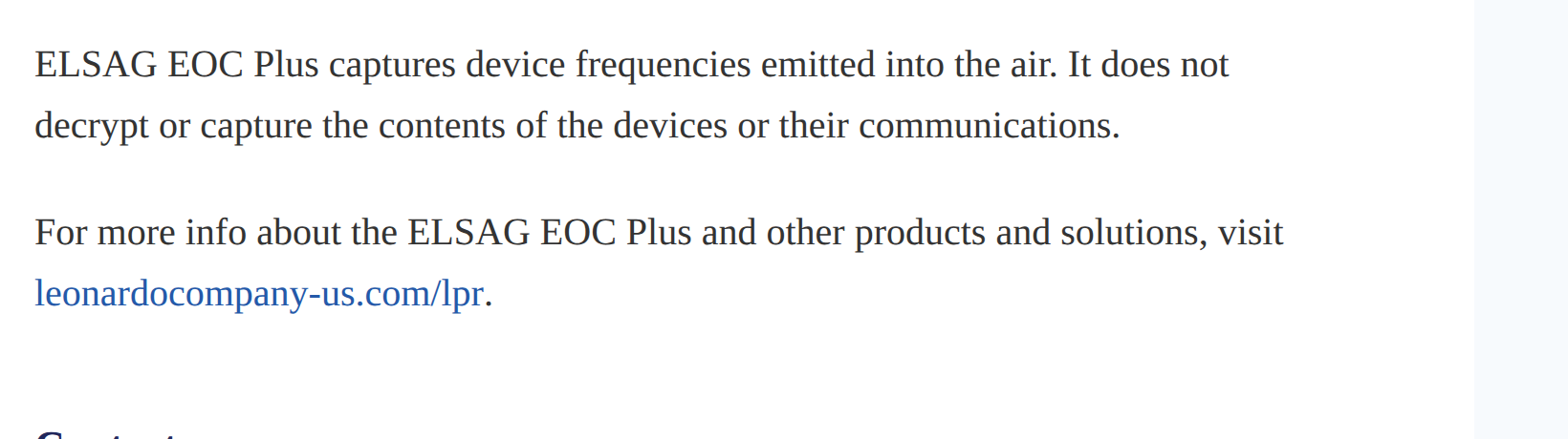 File:Leonardo ELSAG EOC Plus 2024 announcement disclaimer.png