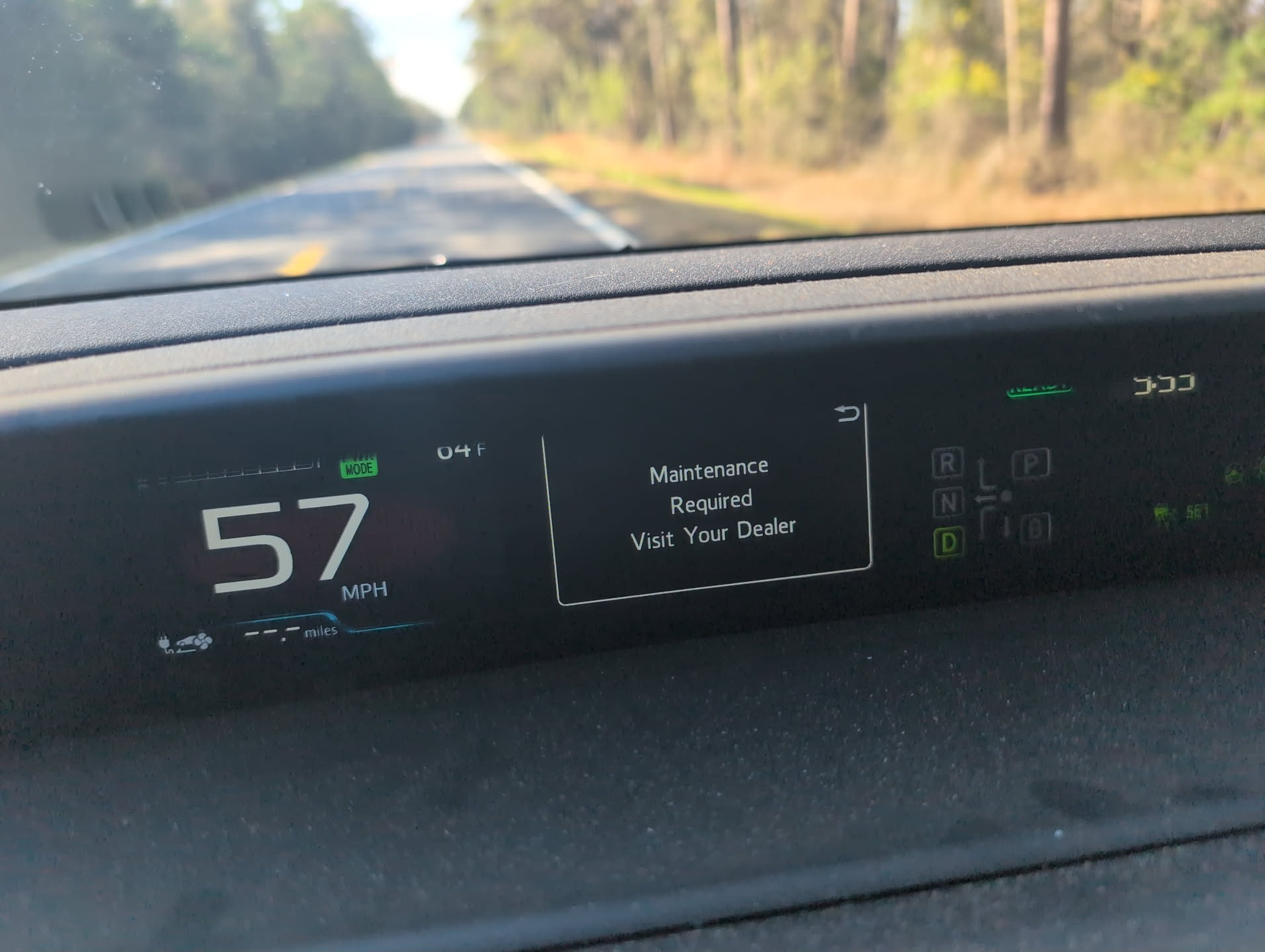 File:Prius Prime dashboard alert oil change.jpg