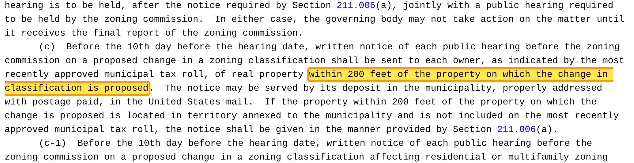 File:Texas Local Government Code 211.007c zoning notice.png