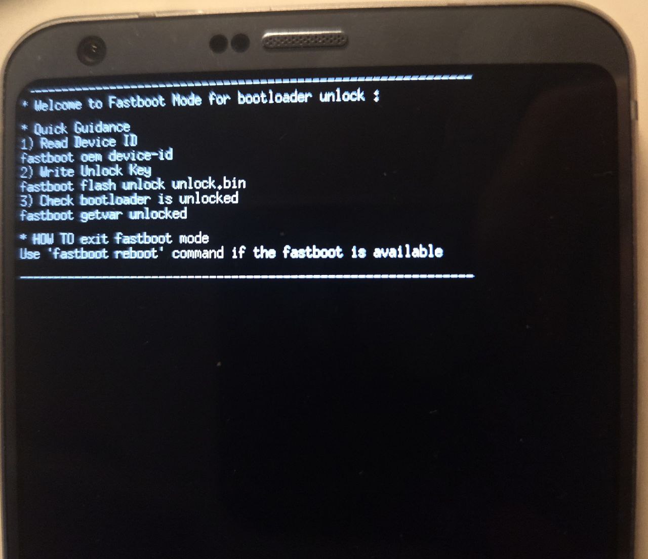 File:LG G6 Fastboot mode for Bootloader unlock.jpg